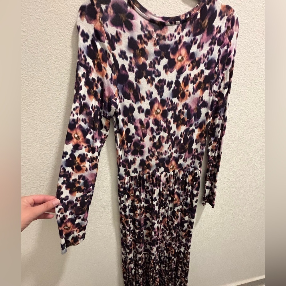 Saint + Sofia Maxi, Long-Sleeve Dress, Size USA 4 - Picture 7 of 10
